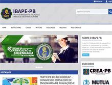 Tablet Screenshot of ibapepb.org.br